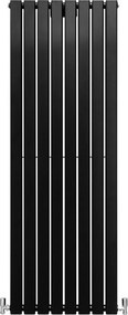 Grzejniki panelowe designerskie, matowo czarne, 1600 mm x 560 mm