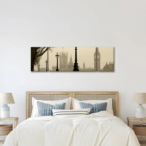 Obraz - Londyn we mgle, Anglia (170x50 cm)