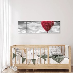 Obraz - serce z koroną drzewa (170x50 cm)