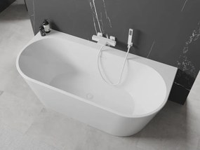 Mexen Oval+ wanna wolnostojąca przyścienna 170 x 80 cm, biała, przelew biały - 52681708000-20