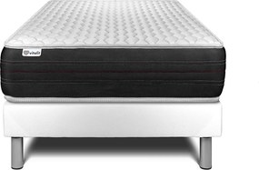 lózka z materacem VITAL SPRING 120 x 190 cm Rama lózka Bialy