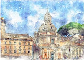 Obraz - Kościół Santa Maria di Loreto, Rzym, Włochy (70x50 cm)