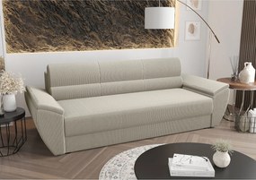BEDANTE SOFA REBI BIS z funkcją spania POSO 100 beżowy z pojemnikiem na pościel, sofa do salonu, kanapa, sofa rozkładana, sofa z pojemnikiem, wersalka