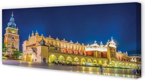 Obraz canvas na ścianę Nocne Sukiennice w Krakowie