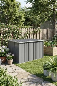 Szara skrzynia ogrodowa prostokątna L8-D80