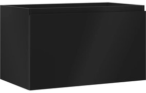 Mexen Orio szafka łazienkowa podumywalkowa 80 cm, 1 szuflada, czarna mat - 91A10-08047-1-BF71