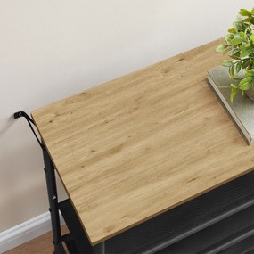 Szafka na buty TAYLOR ARTISAN z czarną konstrukcją 75x71 cm, 3 półki