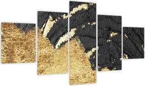 Obraz - Złota struktura N⁰1 (125x70 cm)