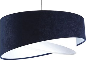 Granatowo-biała lampa wisząca nad stół - EX995 T8-C20