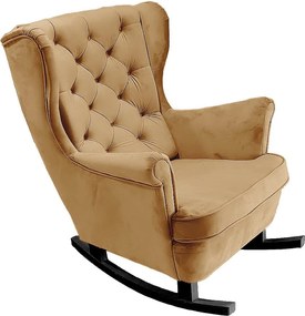 Fotel Relax z Tapicerowanym Siedzeniem i Podłokietnikami, Fotel TV 102x81x95cm Beżowy_29805