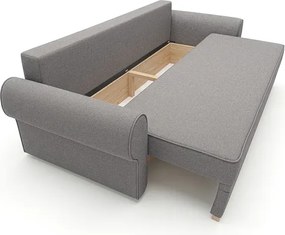 Sofa z Funkcją Spania RELON Szara Nowoczesna