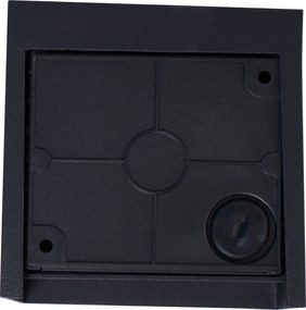 Nowoczesny kinkiet czarny z LED IP44 - Edwin Quadro