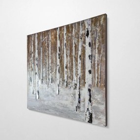 Ręcznie malowany obraz 70x70 cm Birch Wood – Wallity