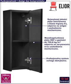 Nowoczesna czarna wisząca szafka łazienkowa - Dafo 4X
