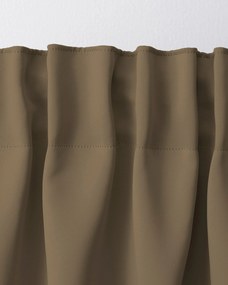 Zasłona zaciemniająca na taśmie marszczącej brązowo-szara 140 x 280 cm 1 szt.