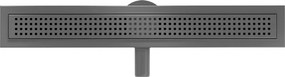 Mexen Flat 360° M08 odpływ liniowy obrotowy 70 cm, gun gray szczotkowany - 1E25070-40