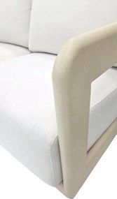 Luksusowy zestaw narożnikowy aluminiowy dla 5 osób ELYSIUM (beżowy)