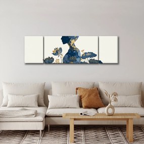 Obraz - Marmurowy profil kobiety (170x50 cm)