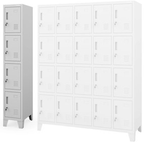 Szafa skrytkowa socjalna BHP szara: ROBERT 1 Plus