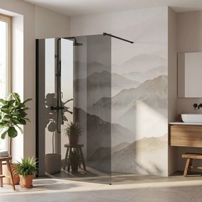 Kabina prysznicowa Walk-In Rea Flexi Grey / Black 90