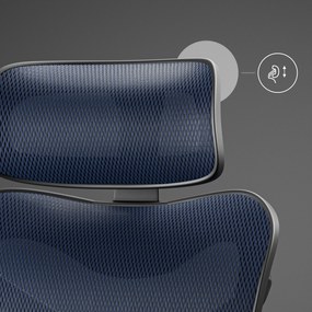 Fotel ergonomiczny Diablo V-Commander: Czarno-Niebieski