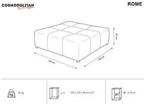 Zielony moduł sofy Rome – Cosmopolitan Design