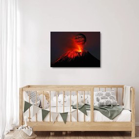 Obraz na szkle - wulkan (70x50 cm)