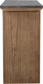 Konsola z metalowym blatem w naturalnym kolorze 40x110 cm Riva – Bloomingville