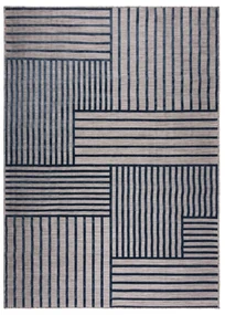 Ciemnoniebieski dywan odpowiedni na zewnątrz 80x150 cm Vigo Blocks – Flair Rugs