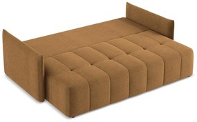 Rozkładana/ze schowkiem sofa w kolorze terakoty 225 cm Moku – Makamii