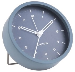 Niebieski budzik Karlsson Tinge, ø 9 cm