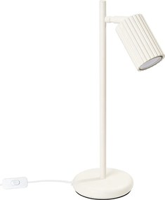 Lampa Biurkowa Minimalistyczny Karbon, Aluminium - 1 Źródło - L.14.5 X H.43 Cm - Beżowy