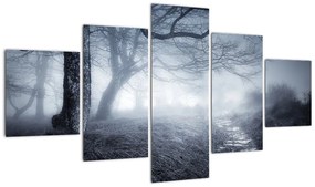 Obraz- Droga we mgle (125x70 cm)