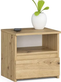 Stojąca szafka nocna z szufladą dąb artisan E5-E46