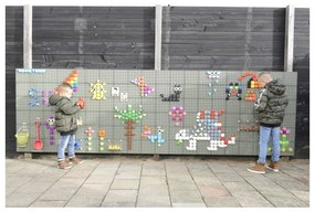 Masterkidz panel ścienny tablica naukowa kreatywna stem tablica na zewnątrz outdoor + panel monatażowy 120x80cm