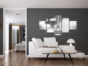 Obraz - Vintage pocztówka miasta N⁰3 (125x70 cm)