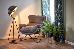 Fotel wypoczynkowy z grubym siedziskiem Volker