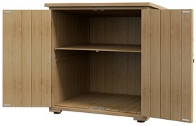 Outsunny Skrzynia na poduszki ogrodowe, odporny na warunki atmosferyczne, z dachem asfaltowym, 77,5 cm x 88 cm x 90 cm, ciemnoszary | Aosom PL