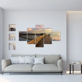 Obraz - Na brzegu jeziora Obersee (125x70 cm)