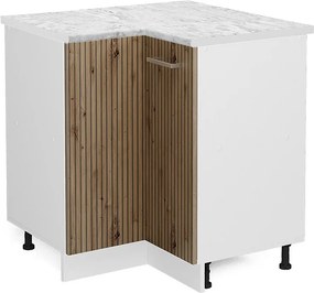 Szafka narożna dąb rzemieślniczy 75.6x60x81.6 r-line