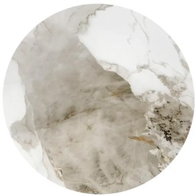 Stolik kawowy CECILIA S 48x48 biały marmur/szara HALMAR