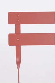 Stalowy zestaw mebli ogrodowych w kolorze terakoty dla 2 osób Austin – Bizzotto