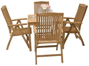Zestaw ogrodowy teak LAGUNA QUATRO 1 + 4