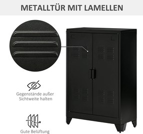 HOMCOM kredens 75 cm x 33 cm x 110 cm