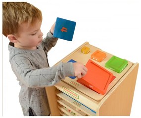 Piramidka drewniana edukacyjna liczenie kolory masterkidz