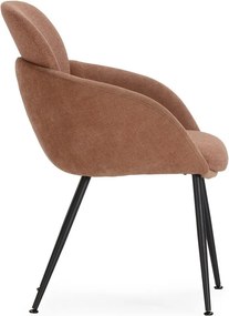 Fotel w kolorze terakoty Nure – MOME