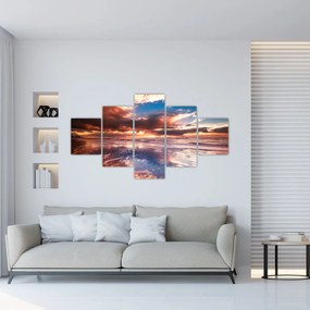 Obraz - Wieczorna plaża (125x70 cm)