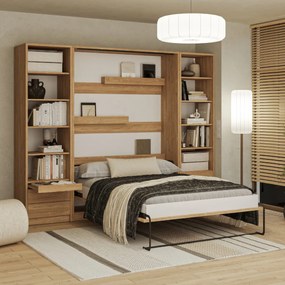 Półkotapczan pionowy New Elegance GENIUS 120x200 | 140x200 | 160x200 z siłownikami gazowymi