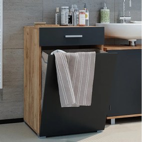 Szafka łazienkowa antracyt 50x45x78.5 matteo