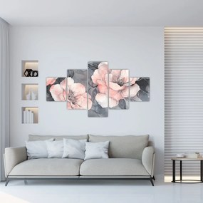 Obraz - Szkic kwiatów (125x70 cm)